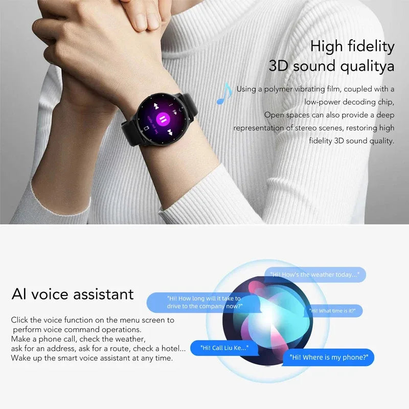 2025 New Ultra Light Smartwatch New Smart Watch Men Sports Fitness Watch Heart Rate Full Touch Screen Bluetooth Call