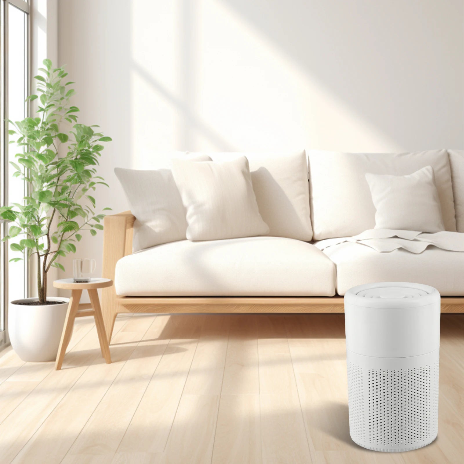 Air Purifier For Home Use With Activated Carbon Filter, Removes PM 2.5 And Formaldehyde, Compatible With Aromatherapy Tablets