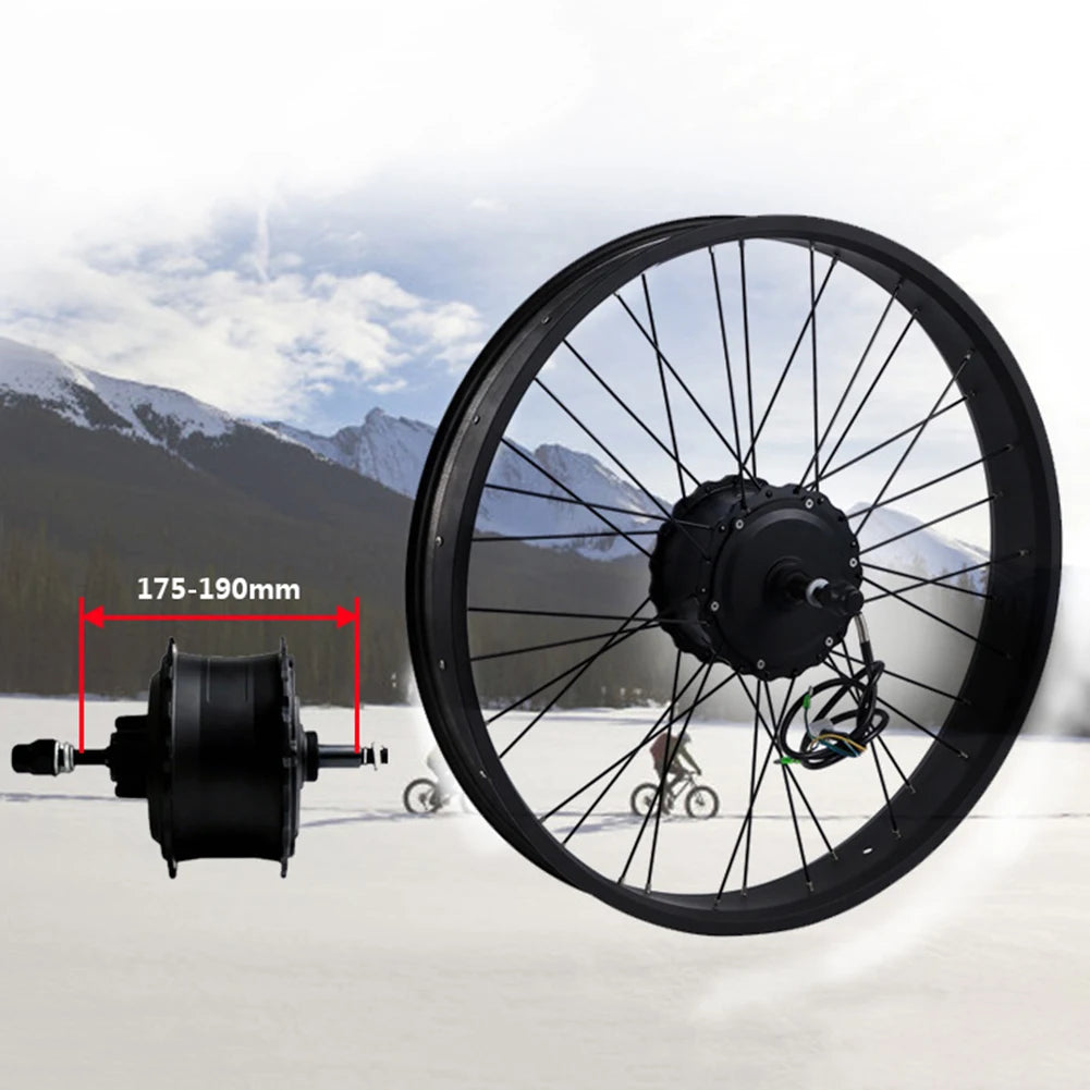 Motor For Electric Bike HUB Motor Fat Bike Hub Motor 48V 750W 9pin Waterproof Metal For Copper 535 R/min Electric Bicycle Engine