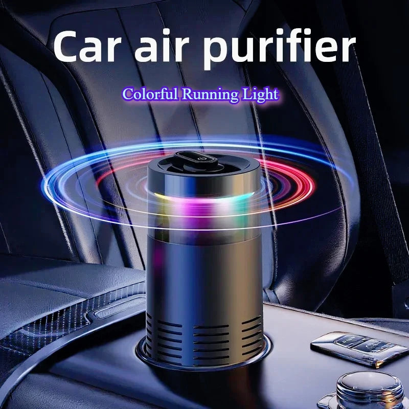 Mini Air Purifier with Aromatherapy Sticks True HEPA Filter Cleans Air & Eliminates 99.97% of Dust, Odors - Cars, School, Office