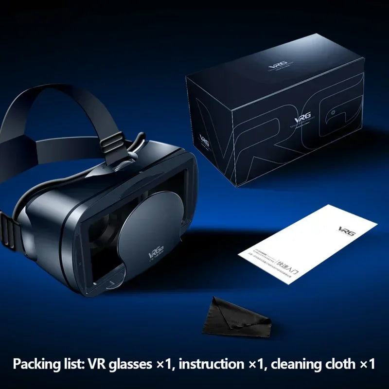 VRG Pro VR Glasses Virtual Reality Headset Devices Viar 3D Goggles AR Glasses Smart Lenses For  5-7'Smartphone Cell Phone