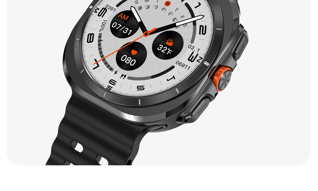 Smart Watch 7Ultra for Men ChatGPT Compass NFC 360*360 AMOLED Screen Heart Rate Monitor Bluetooth Call IP68 Waterproof Smartwat