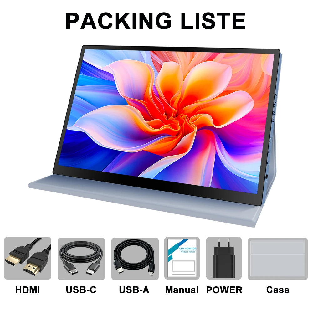 OLED 2.5K Portable Monitor Touchscreen 10.5″ 2560x1600 High-end Portable Screen 100% DCI-P3 1MS for Laptop Phone gaming monitor