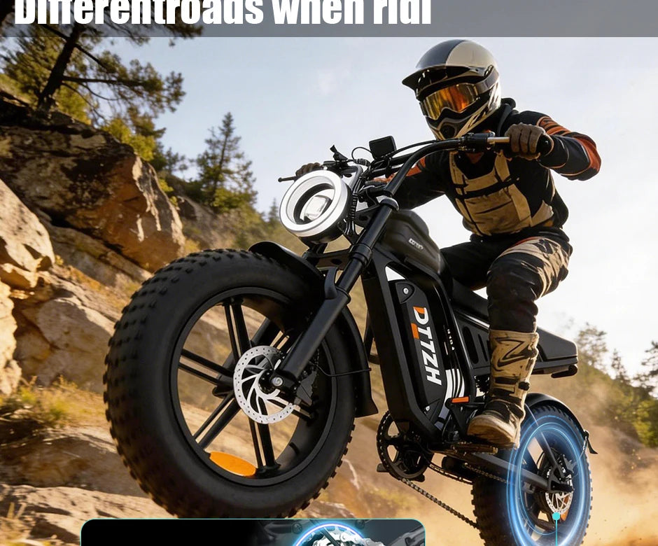 4000W motor F6S off-road electric bicycle is suitable for adults to use The single-person configuration is for mountain biking
