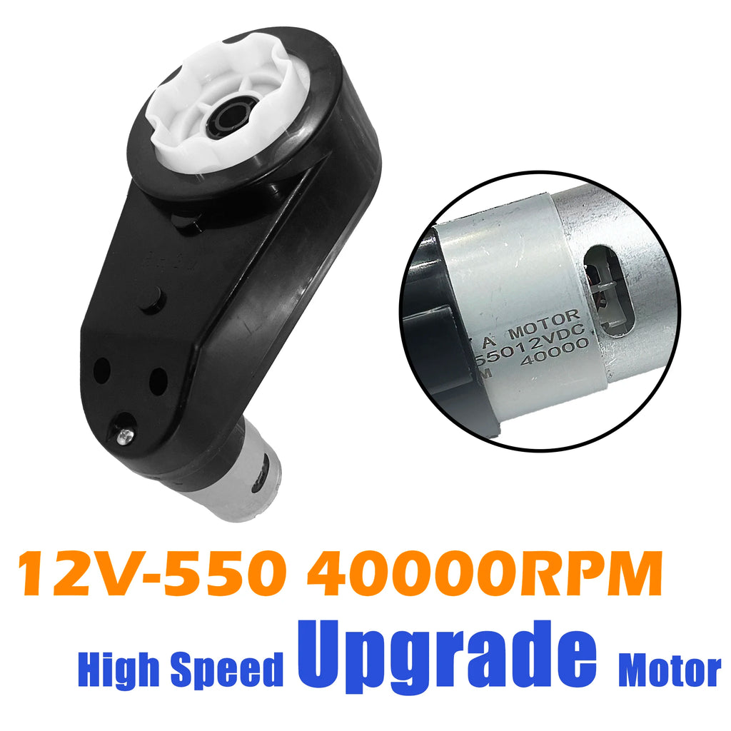 2PCS Kids Electric Car GearBox With 12V 24V High-Speed Motor, Ride On Vehicles Motor Upgrade 12V Motor Engine for Ride On Car