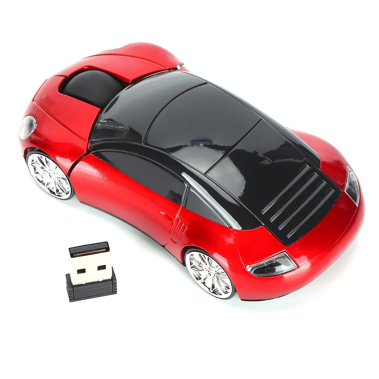Wireless Mouse 2.4G Mini Car-Shaped Optical Mouse Suitable for Laptops, Tablets, and PC Office Use
