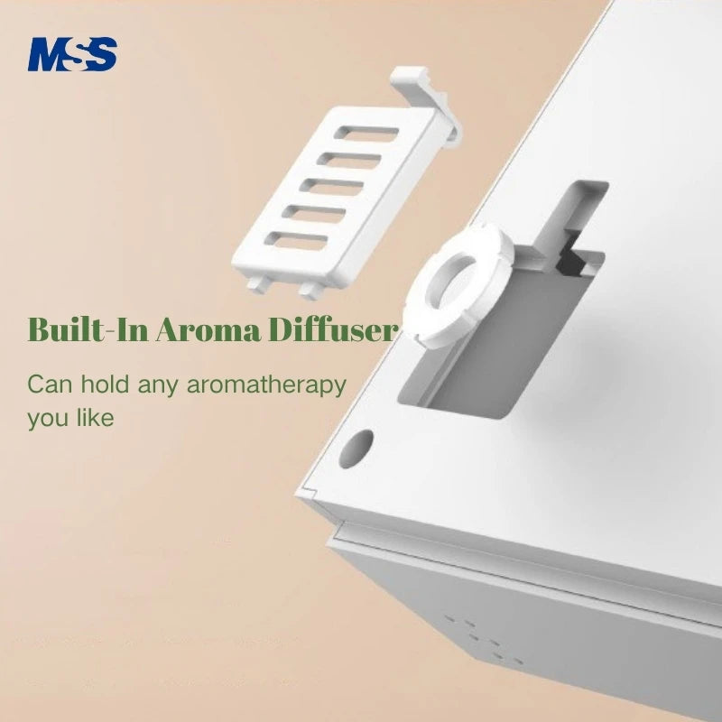 MSS Wall-Mounted Portable Air Purifier Ionic Freshener Deodorization Aldehyde/Smoking Odor Removal for Home Toilet Bedroom Pets