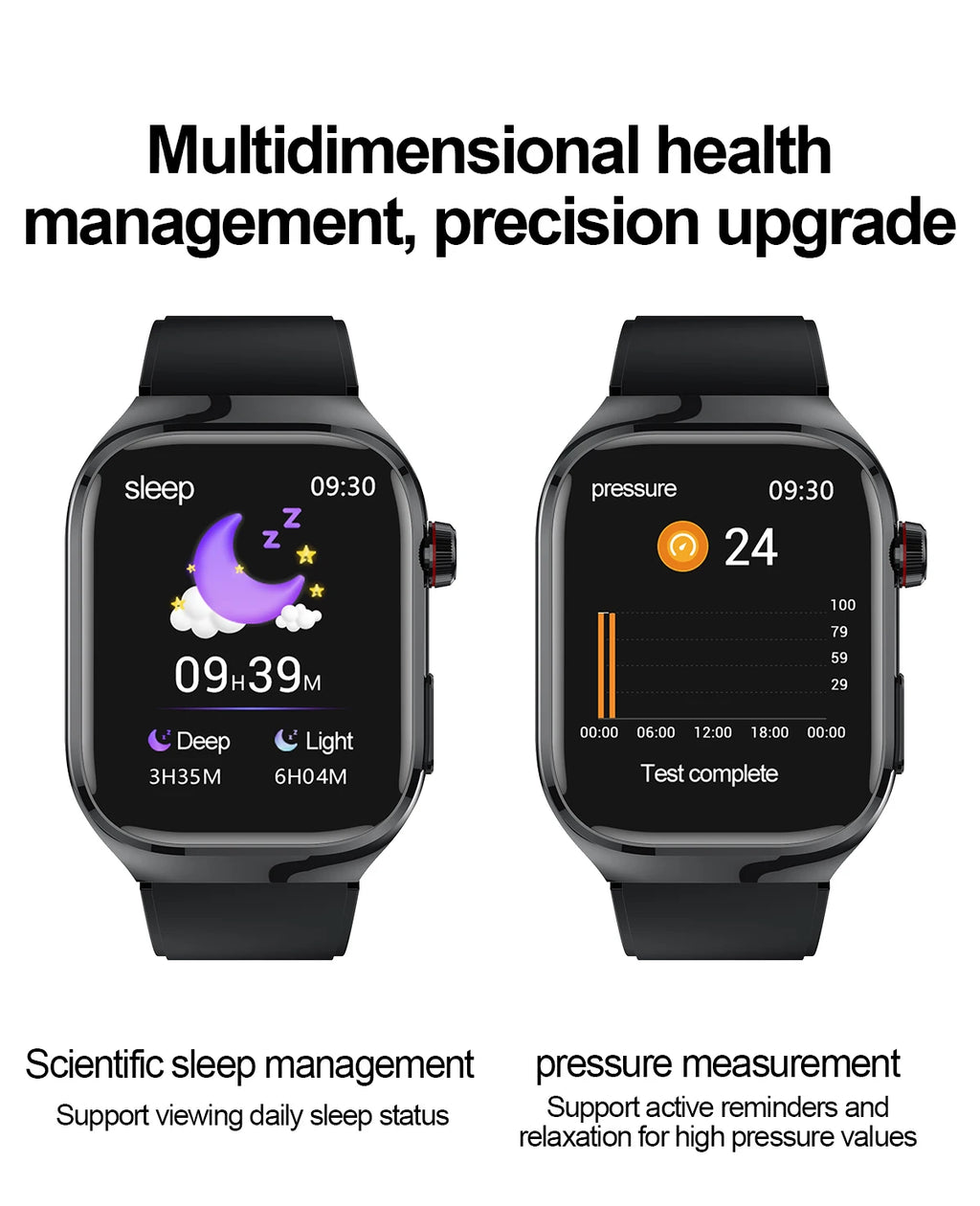 2026 New Smart Watch 2.04-inch AMOLED Screen Bluetooth Call IP68 Waterproof 650mA Sports Smartwatches Men Android Military-Grade