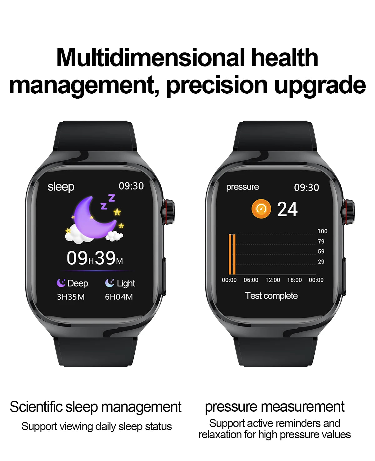 2026 New Smart Watch 2.04-inch AMOLED Screen Bluetooth Call IP68 Waterproof 650mA Sports Smartwatches Men Android Military-Grade