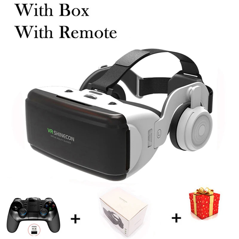 Virtual Reality VR Glasses Headset Viar Devices 3D Helmet Lenses Smart Goggles For Phone Smartphones Cell Viewer Mobile Game Set