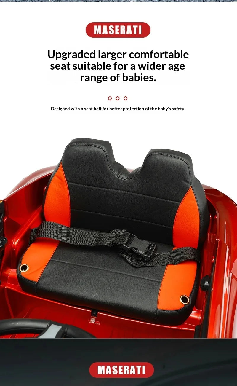 12V Big Battery 4 Drive Load 50KG New Children's Electric Vehicle Remote Control Charging Baby Toy Car Seatable Carriage