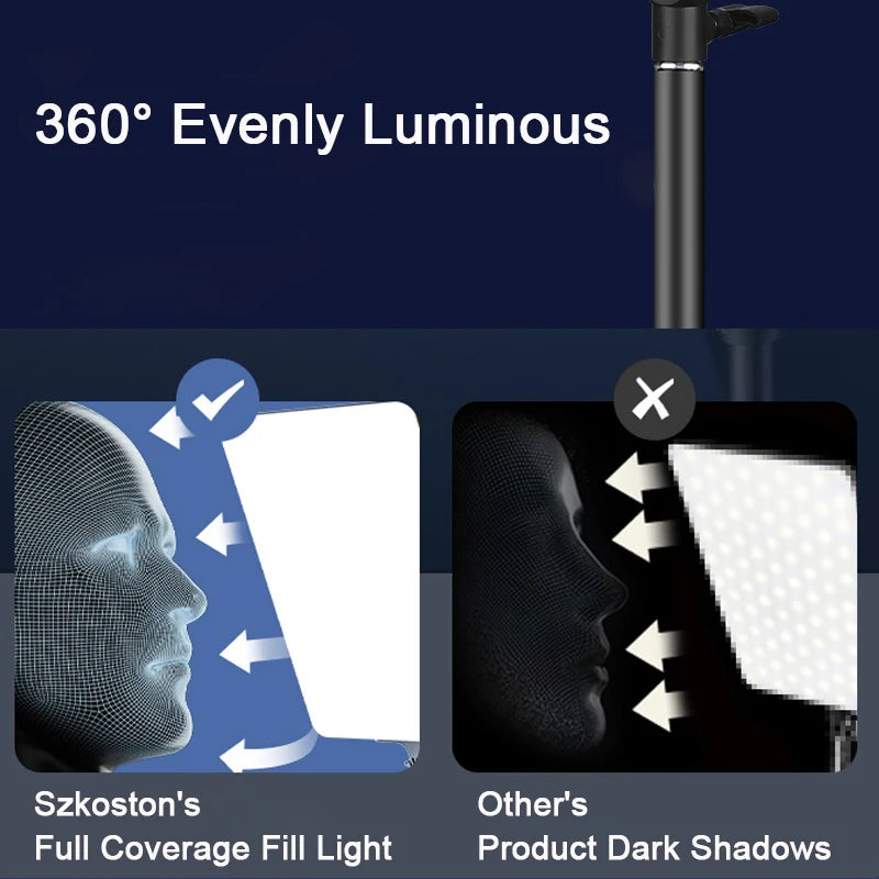 LED Photo Studio Light For Youbute Makeup Lighting On Camera Portable Video Recording Photography Panel Lamp 2700K-7500K