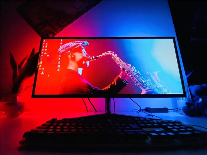 Immersive LED Strips TV PC Background Light RGBIC Dream Color Computer Screen Monitor Color Sync Smart Control Ambient Lamps