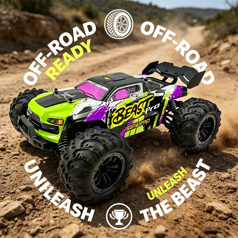 New PRO/MAX 1∶16 RC Car 80KM/H 4WD Brushless Off-Road Racing Toys High Speed Remote Control Vehicle For Kids Adults Outdoor Gift