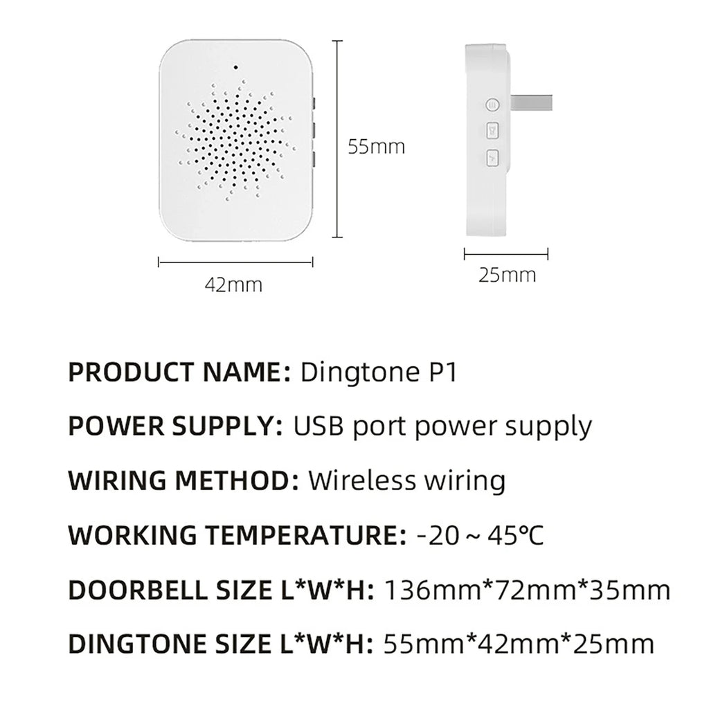 Wireless Doorbells with Solar Cover Camera High Definition Intelligent Video Door Bell Waterproof Smart Home Intercom Video Bell