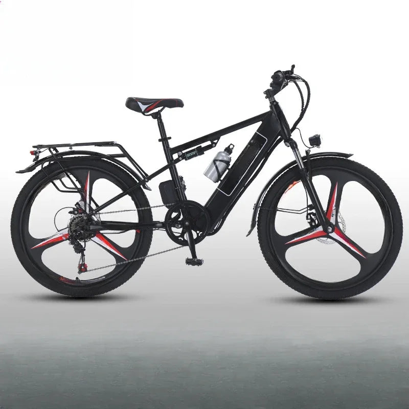 Ebike 400W motor 48V 30AH lithium battery 26-inch tire electric bicycle, urban commuting and transportation adult electric bike