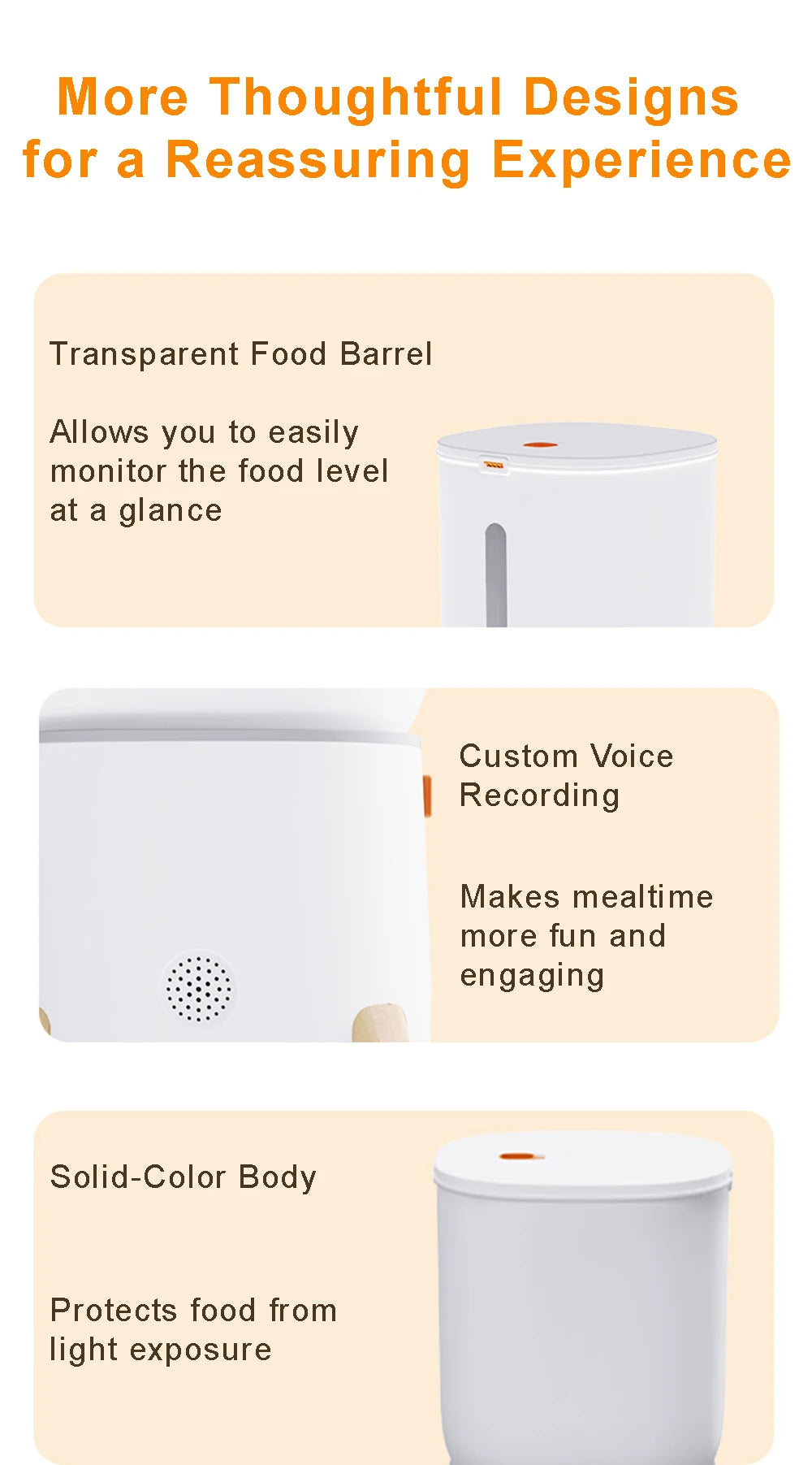5L Pet Intelligent Feeder WiFi Automatic Cat Feeders for 2 Cats Cat Food Dispenser with APP Control Double Stainless Steel Bowls