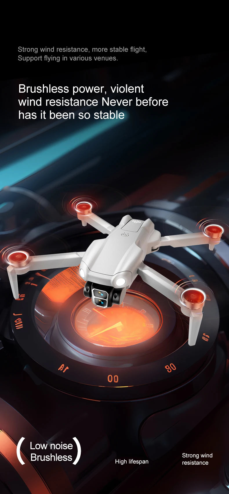 2025 New A888 PRO Drone Profesional 4K HD Cameras brushless motor Aerial Photography Optical flow Foldable Quadcopter Toys