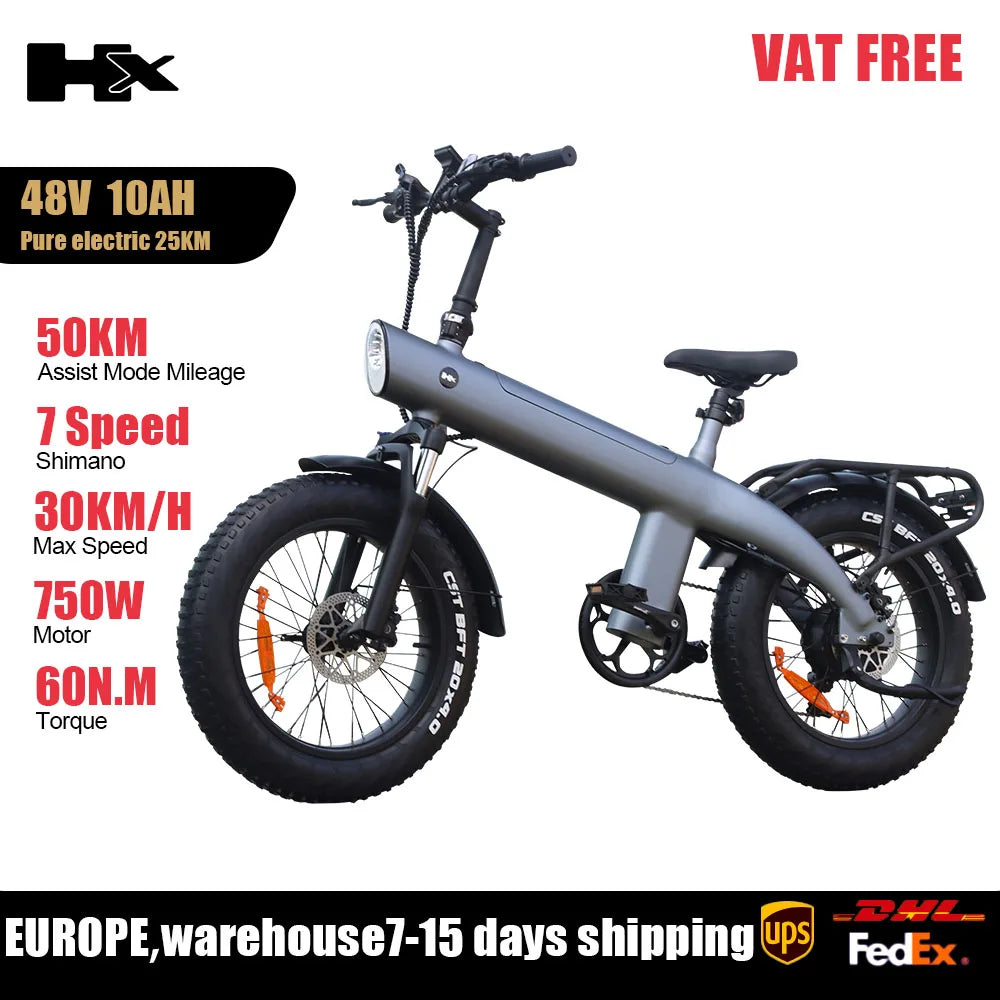 HX Q3 All-Terrain Electric bike 48V 20Ah electric bike 20 Inch Fat Tire ebike 2000W Electric bicycles electric dirt bike e bike