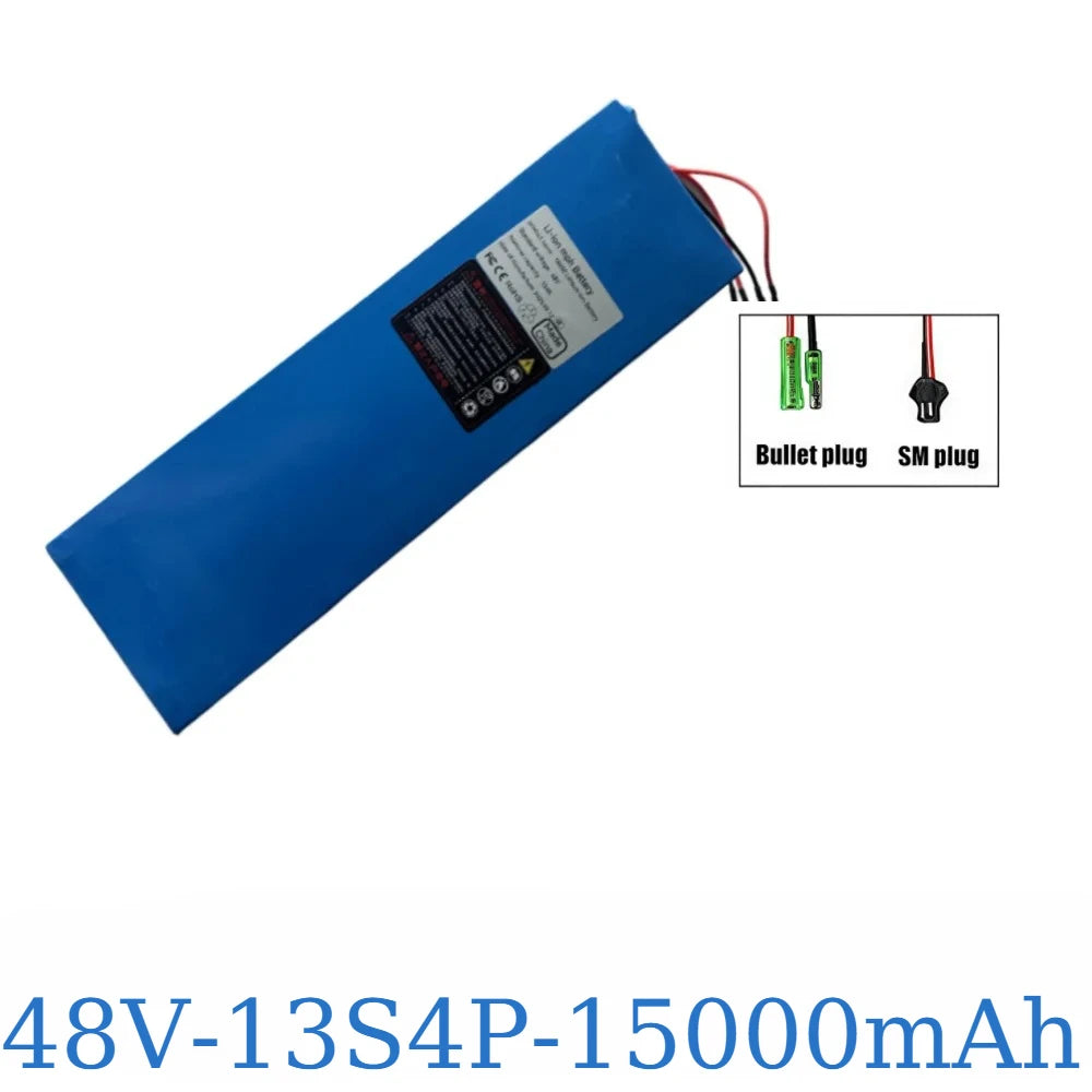 48V 13S4P 15AhElectric scooter battery equipped with BMS protection system,suitable for Kugoo M4/M4Pro/MaxSpeed series batteries