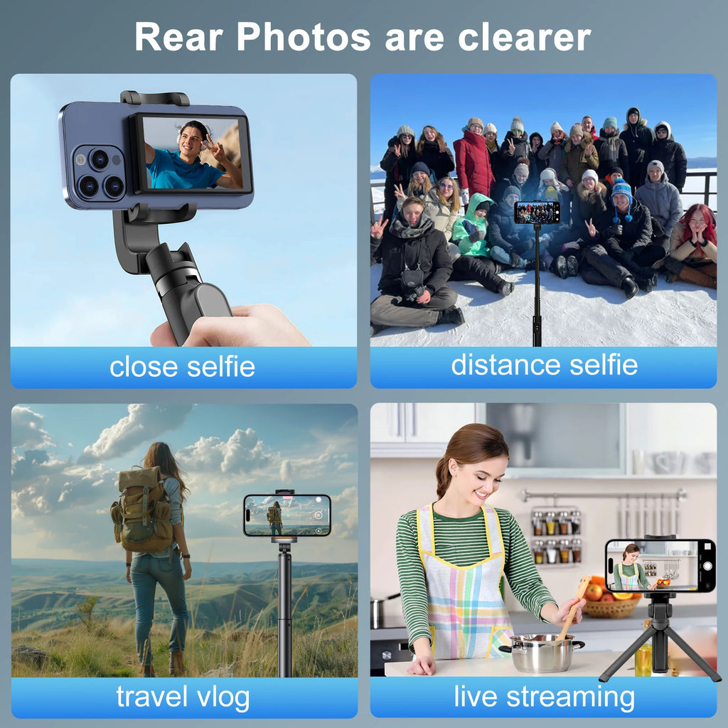 Wireless Selfie Monitor Screen,Magnetic 4K Selfie Monitor Screen  With Vlog Live Stream /Selfies ,For iPhone/Android