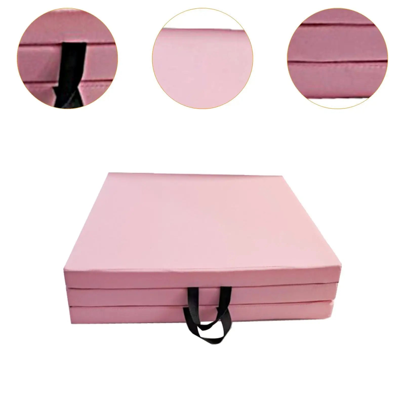 Folding Yoga Mat Tri Fold Folding Exercise Mat Thick Foldable Yoga Mat Non Slip Floor Pad for Women Men Home Gym