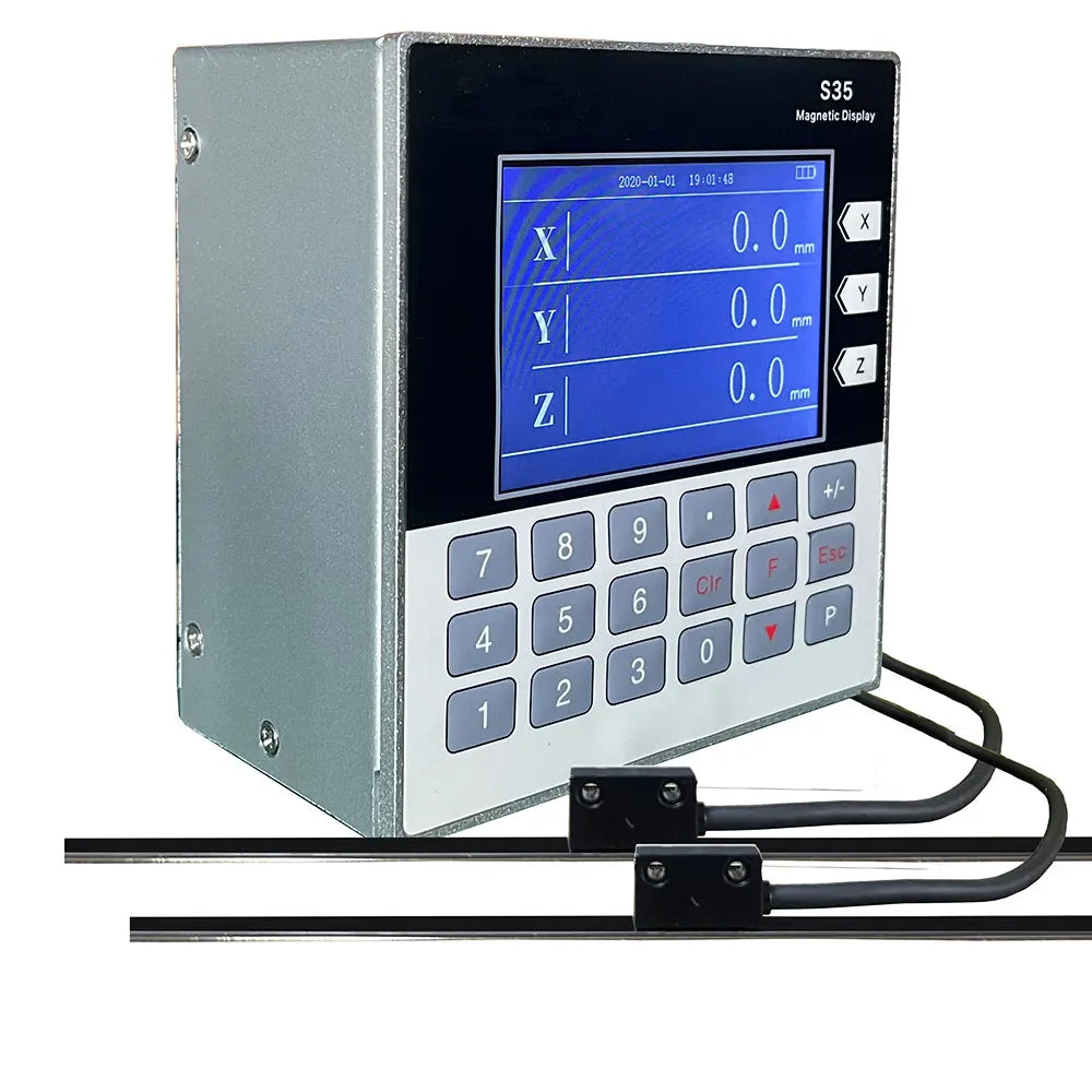 Mini tTtl Readout Lcd Set Dro Magnetic 2 Axis Sino Optical Lathe Electronic Linear  Scales Digital Measuring