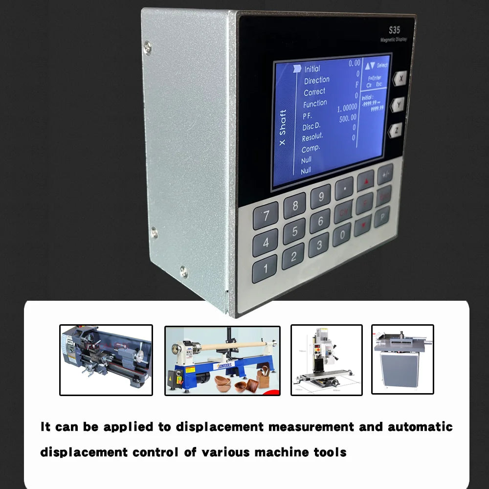Mini tTtl Readout Lcd Set Dro Magnetic 2 Axis Sino Optical Lathe Electronic Linear  Scales Digital Measuring