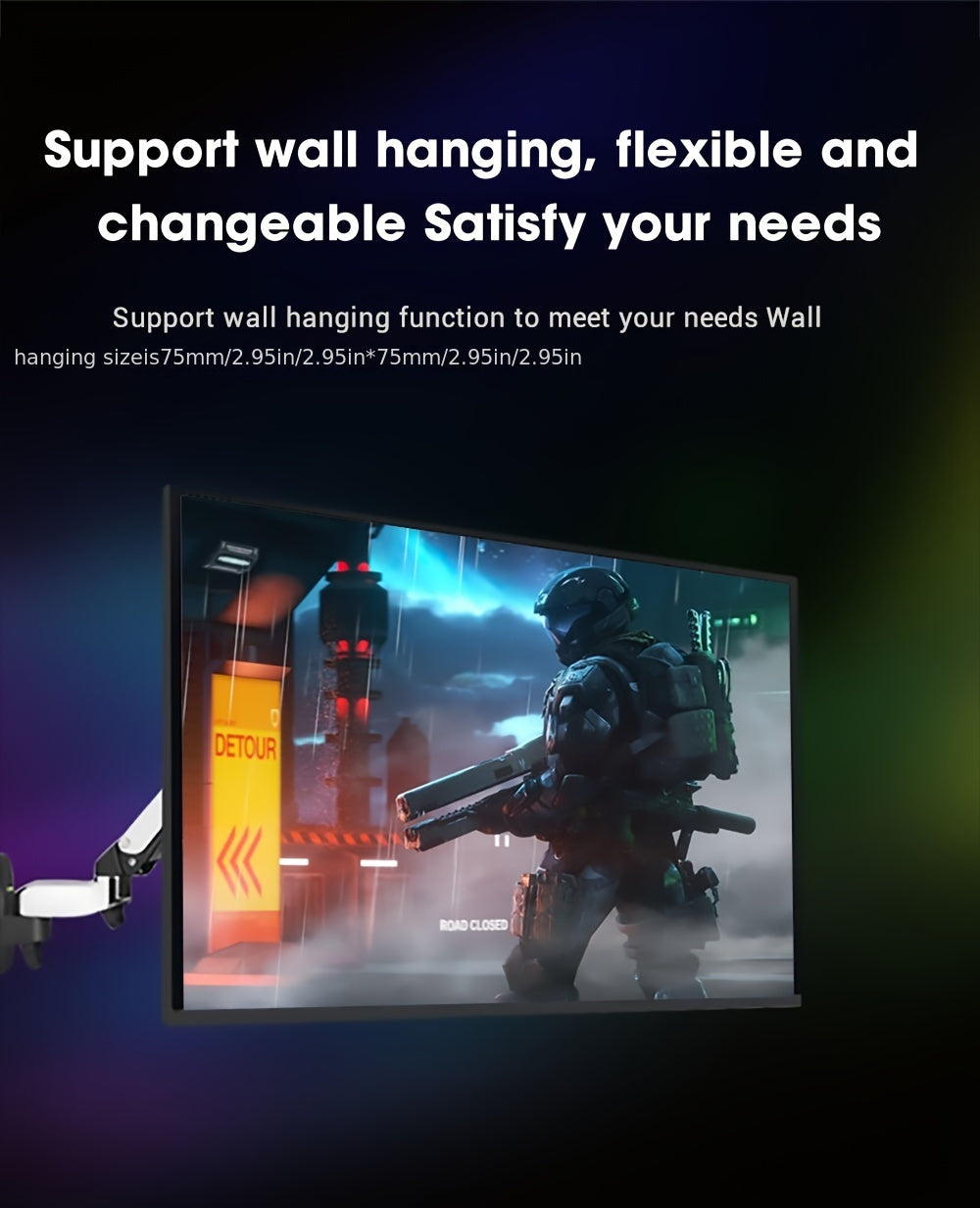 24 Inch Full HD 100Hz IPS Gaming Monitor - Enjoy Seamless Gameplay with FreeSync, HDR, and Low Blue Light - VESA Mountable with Type-C Ports and GamePlus Technology
