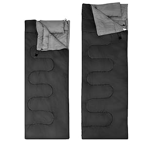 2 in 1 double sleeping bag, single sleeping bag XL, ceiling sleeping bag 2 persons/With 2 pillows/220x150cm/for camping, hiking