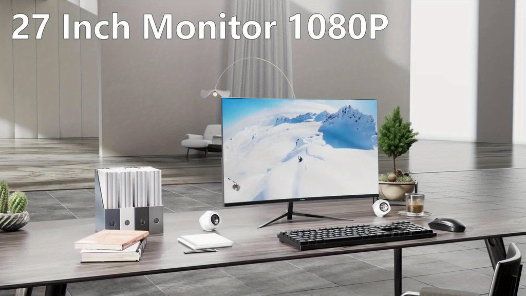 27-inch Curved Monitor 165Hz FHD 1080P VA Screen 1ms GTG Home Office Computer Gaming Monitor, FreeSync Technology, 100% SRGB, HDR, HDTV, DP, Built-in Speaker, Adjustable Tilt, 100×100mm VESA