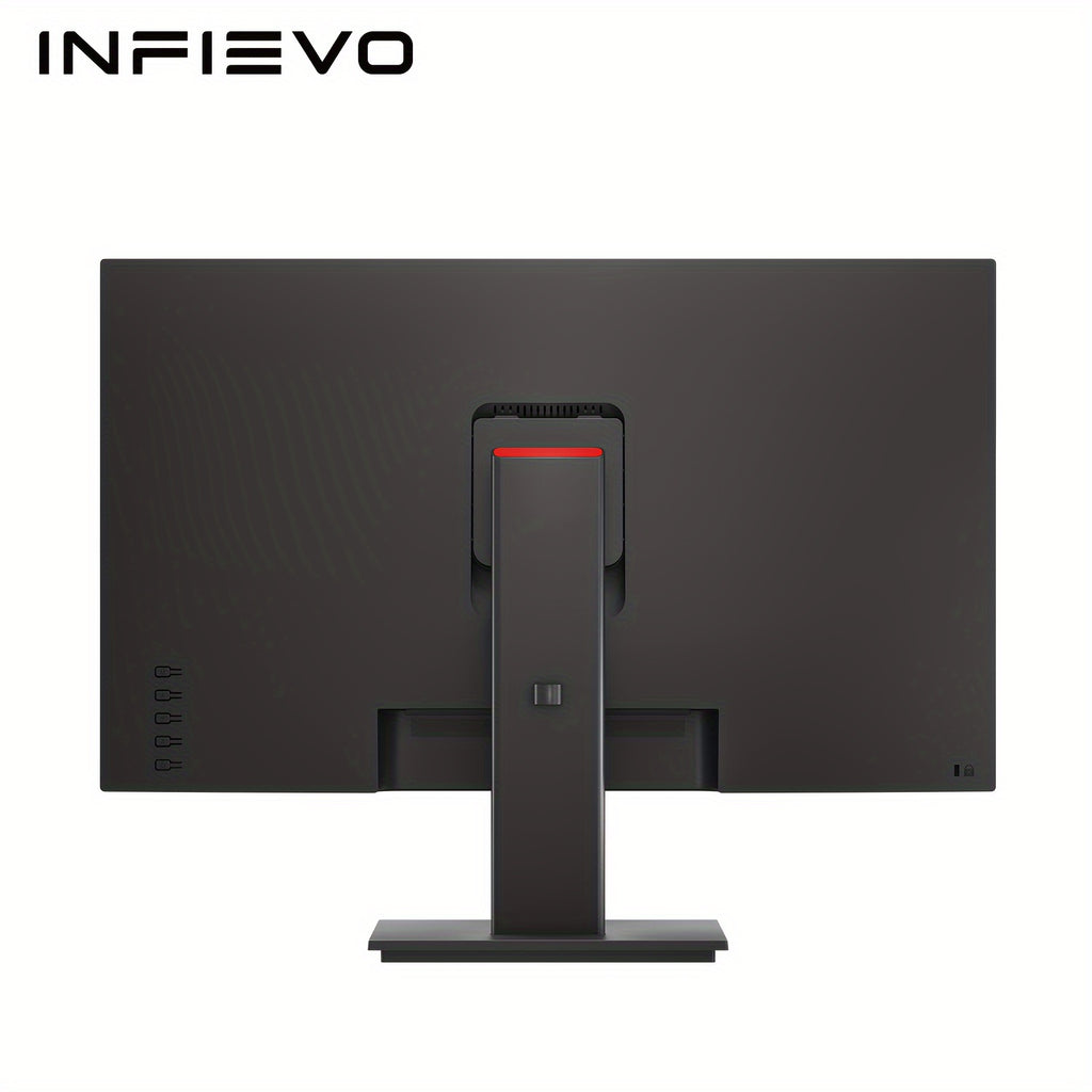 INFIEVO 23.8" FHD Gaming Monitor - Vibrant Cyberpunk Design, 100Hz Refresh Rate, Sleek Black with Red Accents, LCD Display, Tilt Adjustable Stand, US Plug, for Immersive Gaming Experience, Gaming Room Decor, INFIEVO