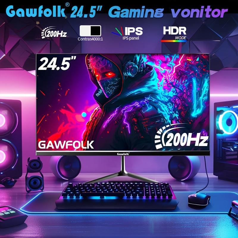 24.5 Inch Gaming Monitor, 144hz/180hz PC Monitor FHD 1080P Frameless Computer Monitors, VA, SRGB 100%, DisplayPort, HDTV, Eye Care, Wall Mount Compatible