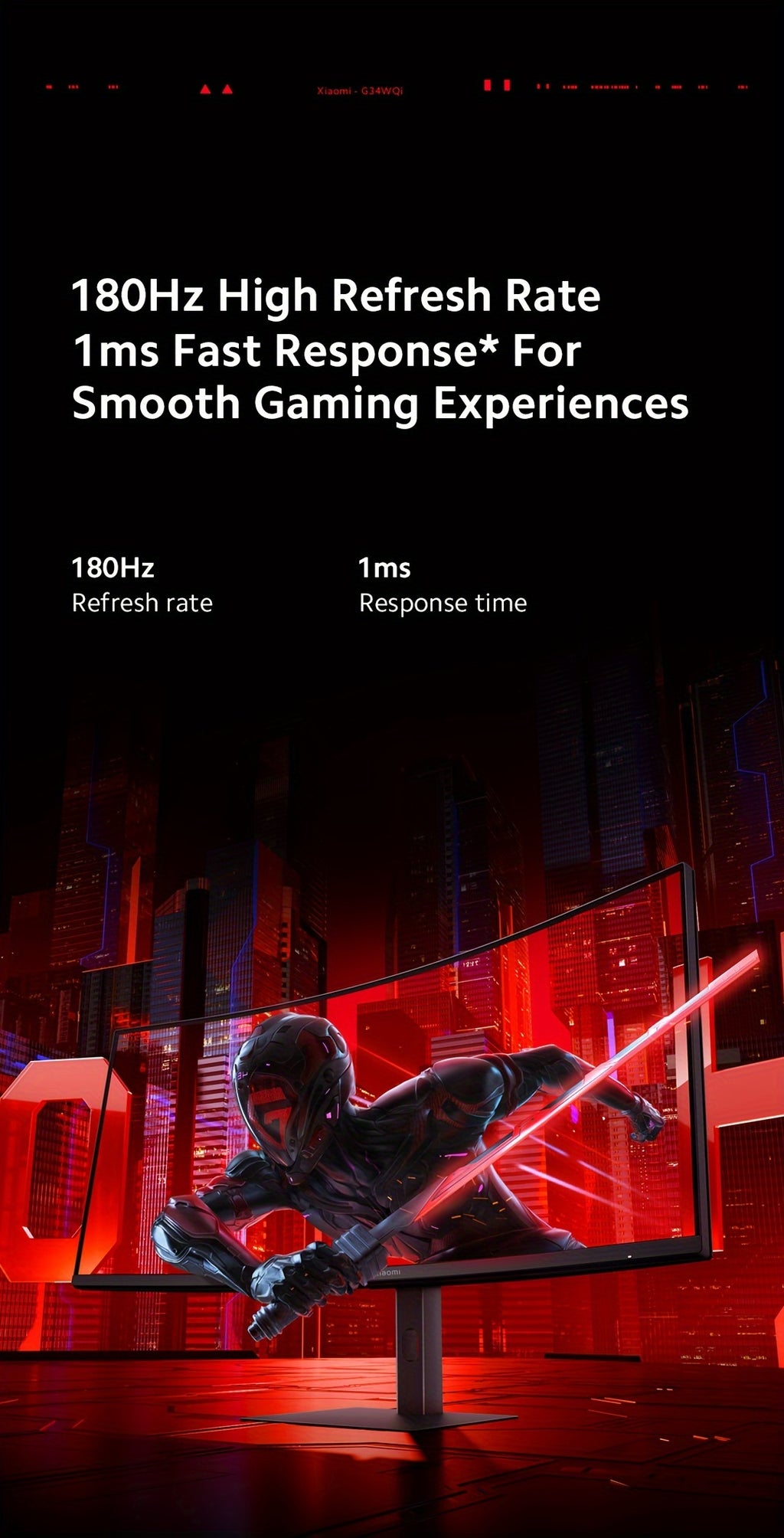 Mi 34 Inch Gaming Monitor G34WQi