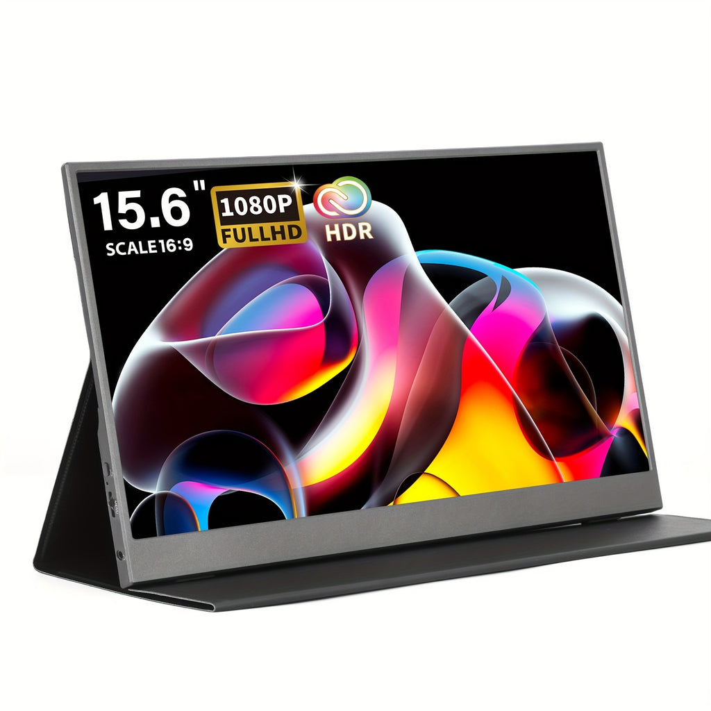 2024 New HDRinch Portable Monitor Laptop, 15.6-inch 1080p 100% SRGB USB C Travel External Second Computer Screen HDRinch Portable Monitor Laptop Gaming Monitor