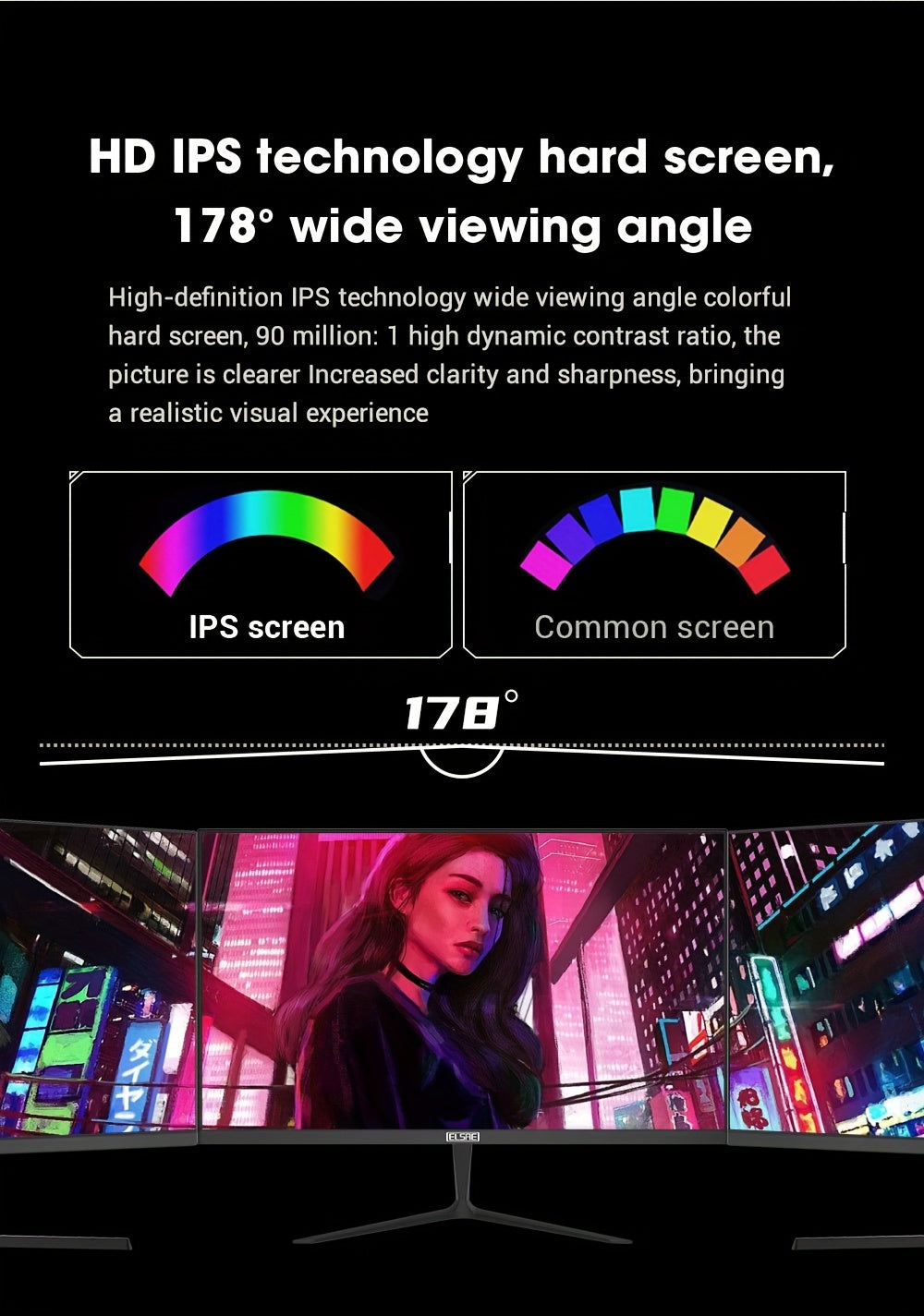 24 Inch Full HD 100Hz IPS Gaming Monitor - Enjoy Seamless Gameplay with FreeSync, HDR, and Low Blue Light - VESA Mountable with Type-C Ports and GamePlus Technology