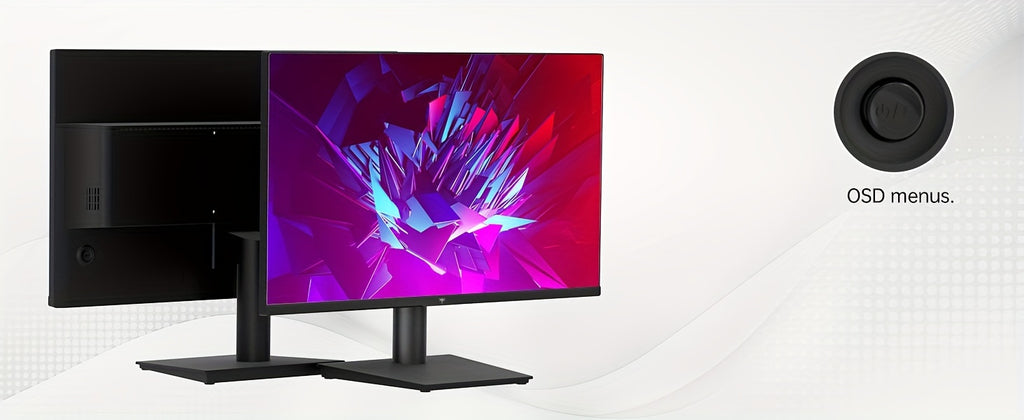 KTC 24 Inch Monitor - 1080P Monitor, 100Hz FreeSync Gaming Monitor With HDR10, VESA Mountable, Adjustable Tilt, ZeroFrame Design, HDTV, VGA, Earphone Ports, PC Monitor Work Monitor For Office