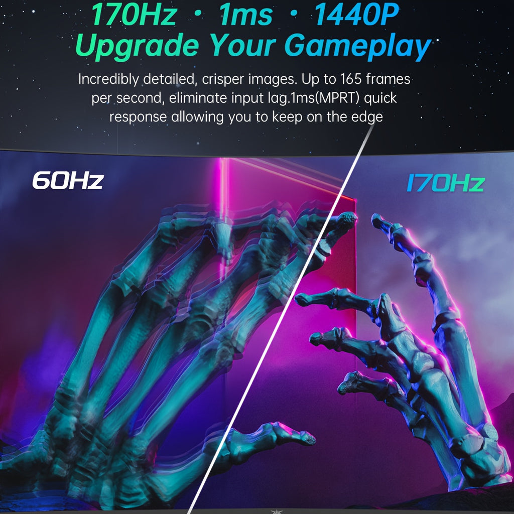 27 Inch Curved Gaming Monitor 170Hz