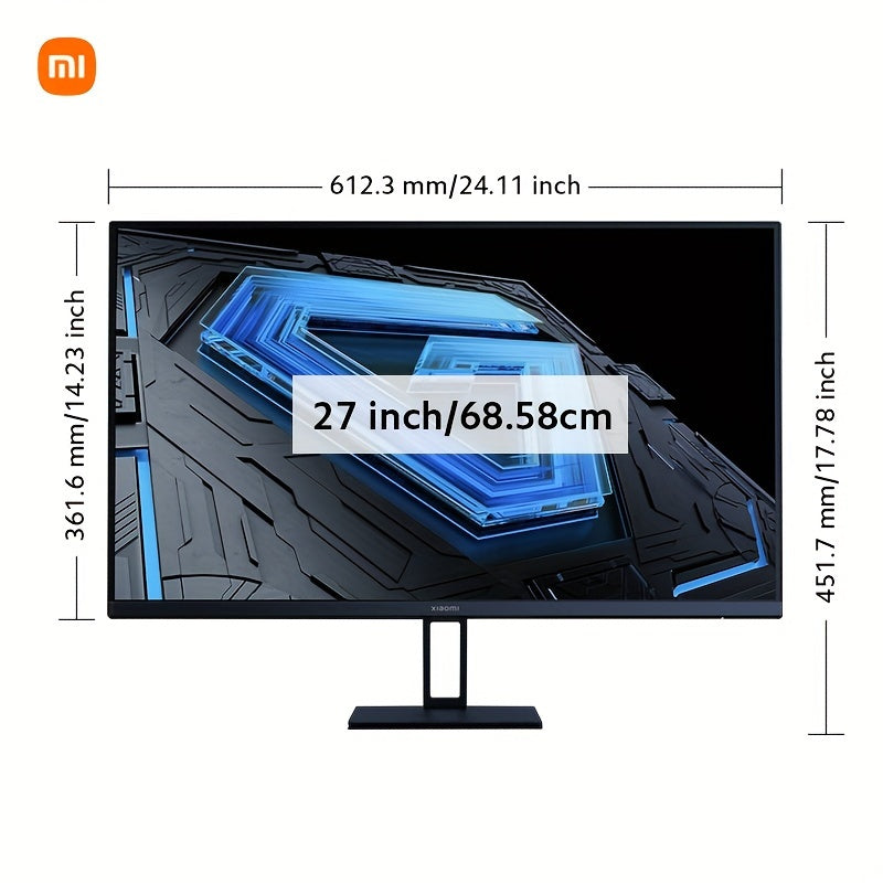 [Gaming Monitor] Xiaomi 27-inch Gaming Monitor | 165Hz 1ms GTG 1920*1080 Fast IPS HDR10 FreeSync Premium E<2 Professional Calibration 99% sRGB 178° Wide Angle Tilt Adjustment TUV Low Blue Light