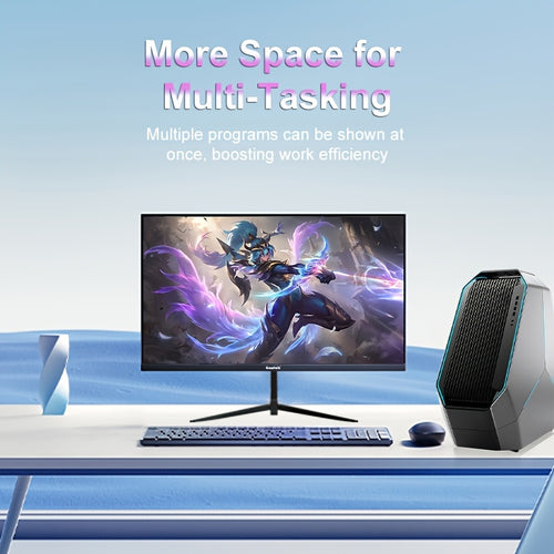 1pc GAWFOLK 32" Curved Gaming Monitor, 165Hz High Refresh Rate, 1ms Response Time, HDR400, 2560x1440 Resolution, LED Backlight, NTSC Color Gamut, Anti-Tear Technology, US Plug, 110V/220V, for Home & Office Use