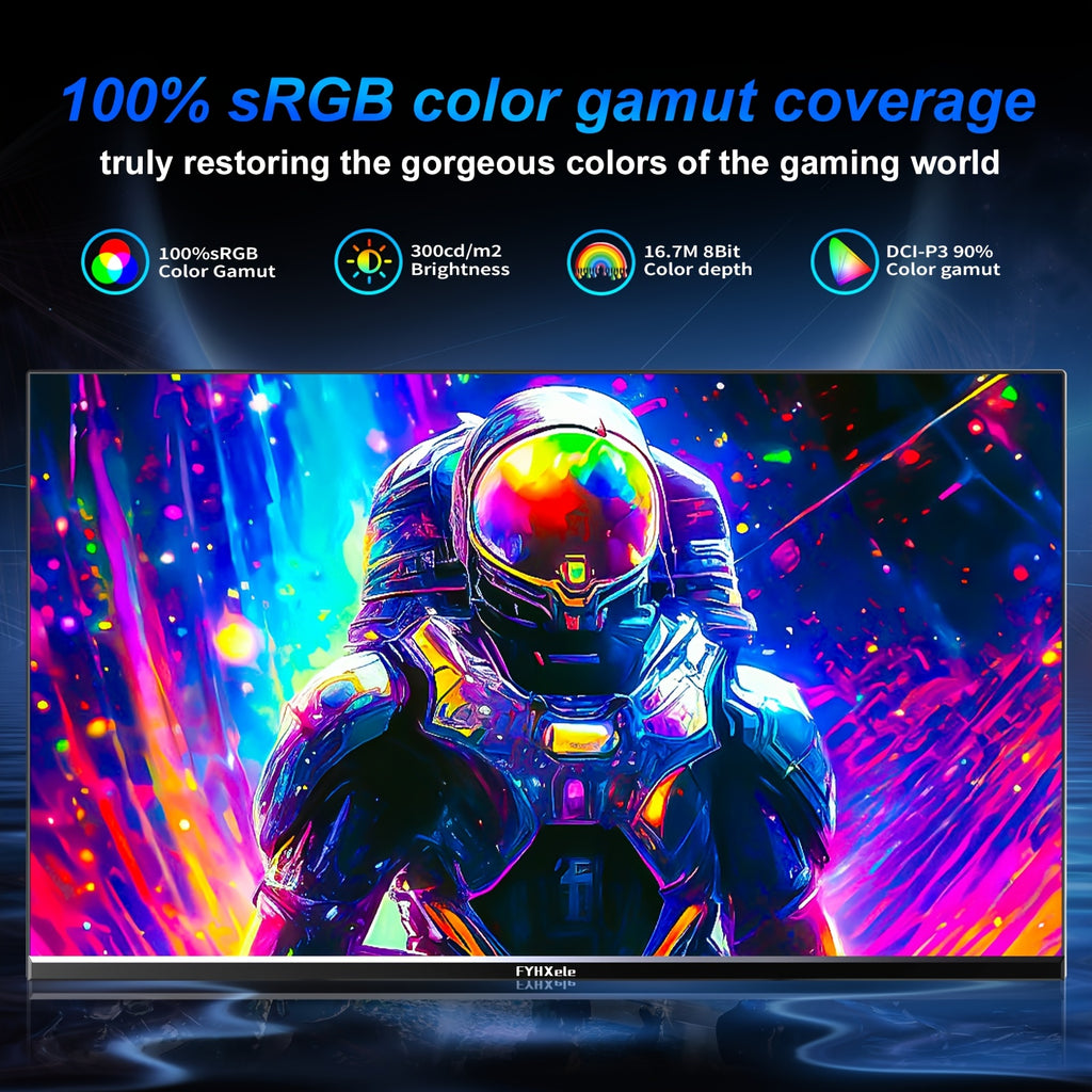 27-inch 170hz IPS Gaming Monitor, 1ms MPRT, QHD 1440P (2560X1440) Gaming Monitor, Support 144hz/165hz/170hz, AMD Freesync Premium Display, Eye Care, DisplayPort, HDTV, VESA Mount