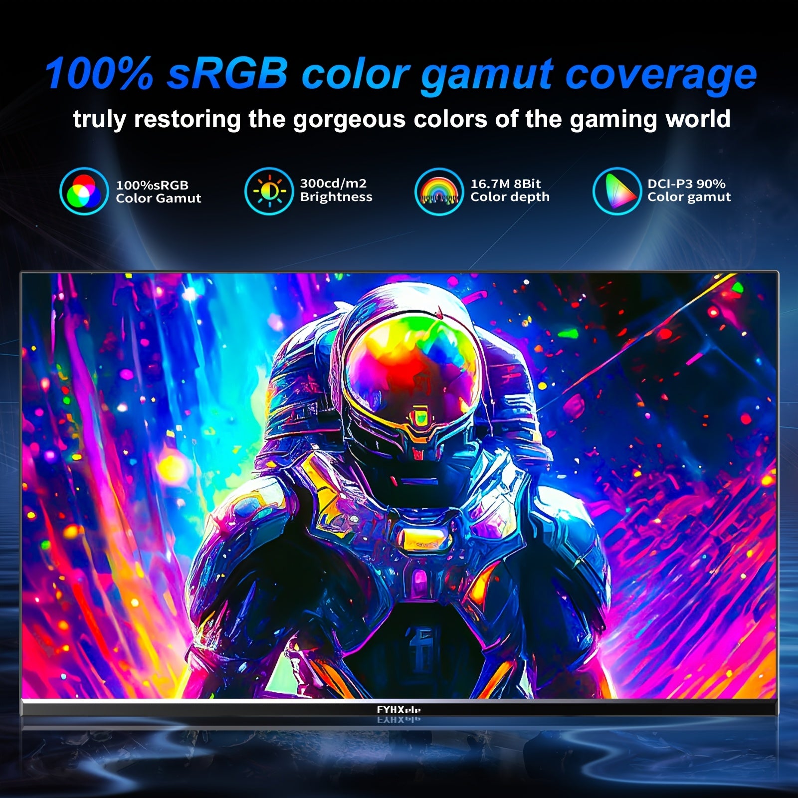 27-inch 170hz IPS Gaming Monitor, 1ms MPRT, QHD 1440P (2560X1440) Gaming Monitor, Support 144hz/165hz/170hz, AMD Freesync Premium Display, Eye Care, DisplayPort, HDTV, VESA Mount