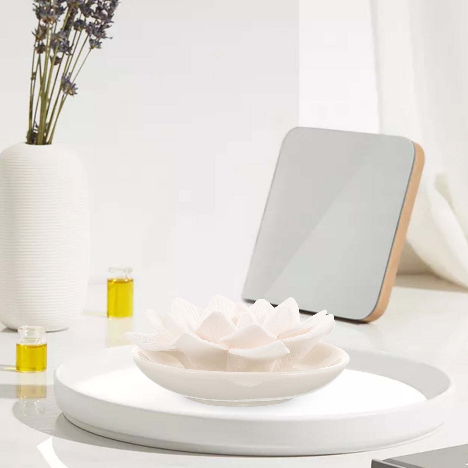 Stone Diffuser Essential Oil Passive Flower Diffuser Aromatherapy Diffuser passive Diffuser Essential Oil Supplies diffusers