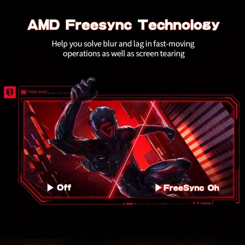 Gawfolk 32-inch 180/240Hz Gaming Monitor, Full HD 1K/2K 1920*1080/2560*1440 Resolution Frameless 1800R Curved Computer Screen with FreeSync And EyeCare Technology, Speakerless VESA Support