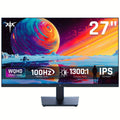27" QHD 100Hz IPS Gaming Monitor - 2560x1440, 100% High Color Gamut, 123% SRGB, Anti-Blue Light, FreeSync & GSync, Ideal for Casual Gaming and Working