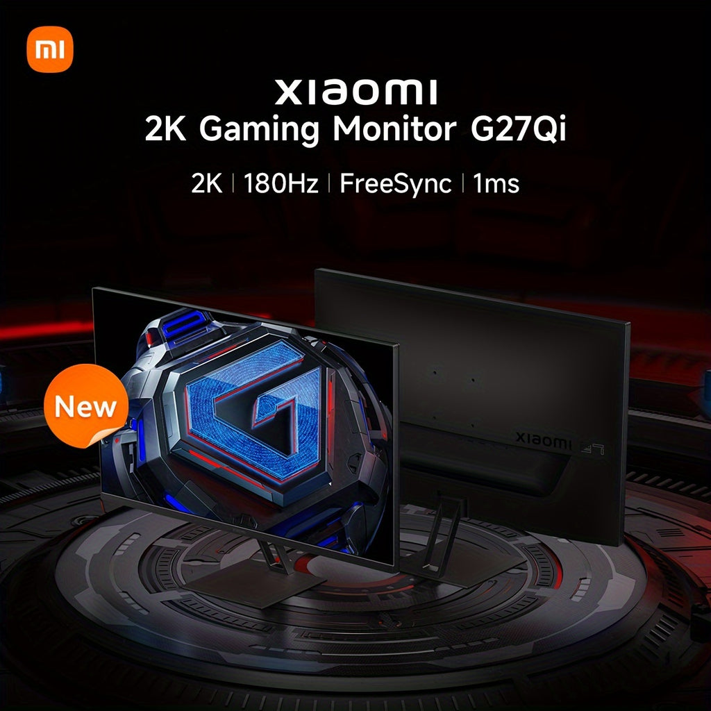 Xiaomi 2K Gaming Monitor G27Qi, 2560*1440, 2k Fast LCD, 1ms Response FreeSync, 180Hz Refresh Rate, 100% SRGB 95% DCI-P3, Low Blue Light Monitor