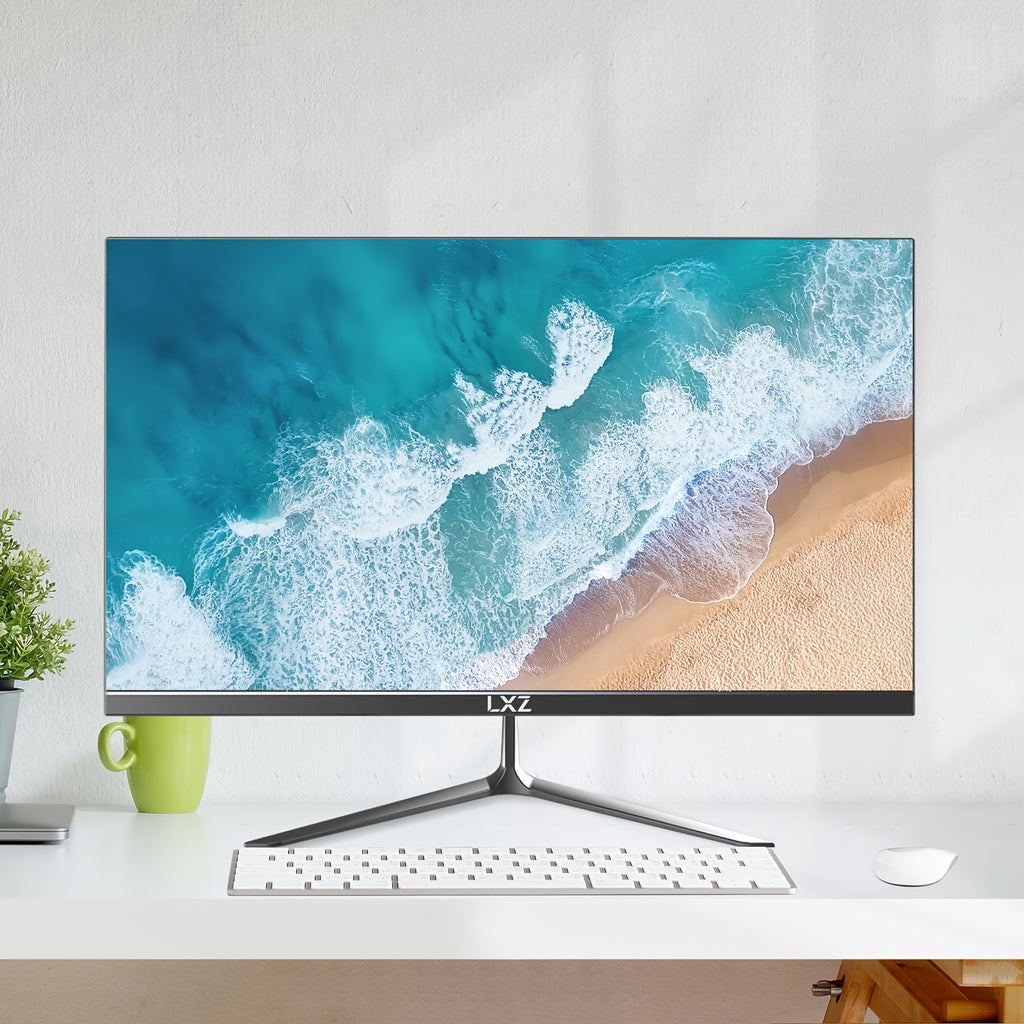 LXZ 24.5" Gaming Monitor - 200Hz FHD 1080P, Frameless Design with Built-in Speaker, Wall Mount Compatible - Perfect Christmas or Birthday Gift for Gamers, Gaming Room Decor, Boys Girls, Computer Monitor
